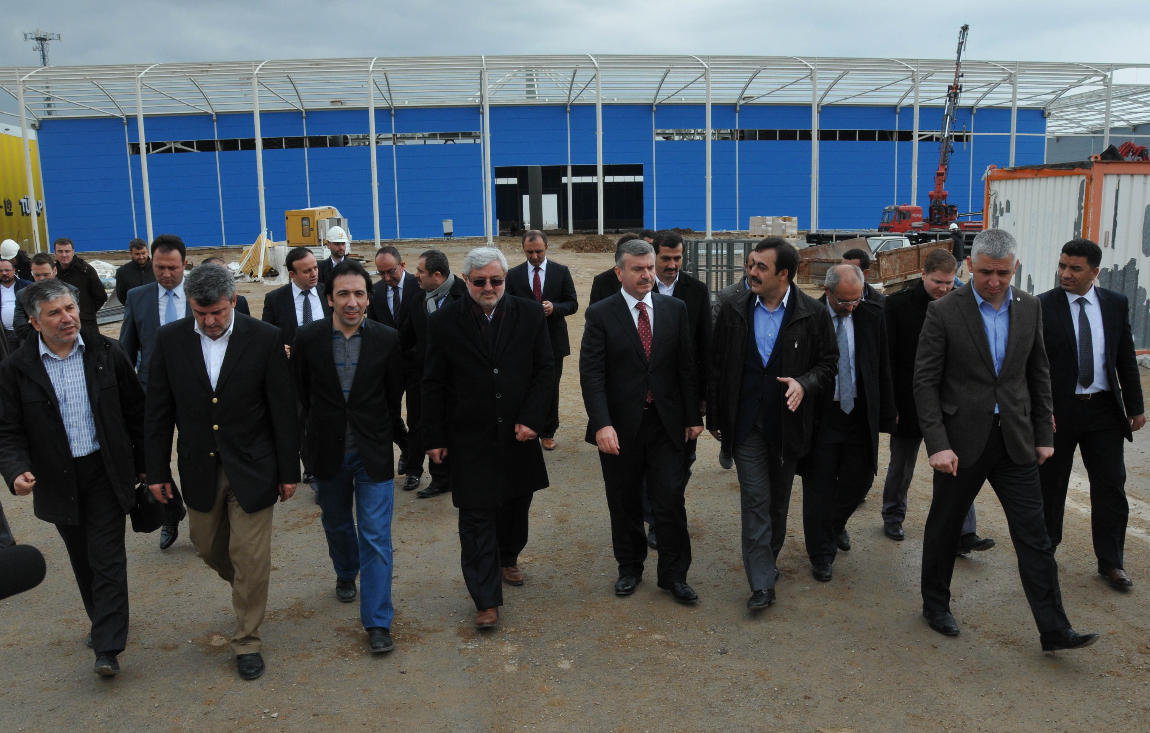 Akyürek Fuar Merkezi İnşaatını İnceledi
